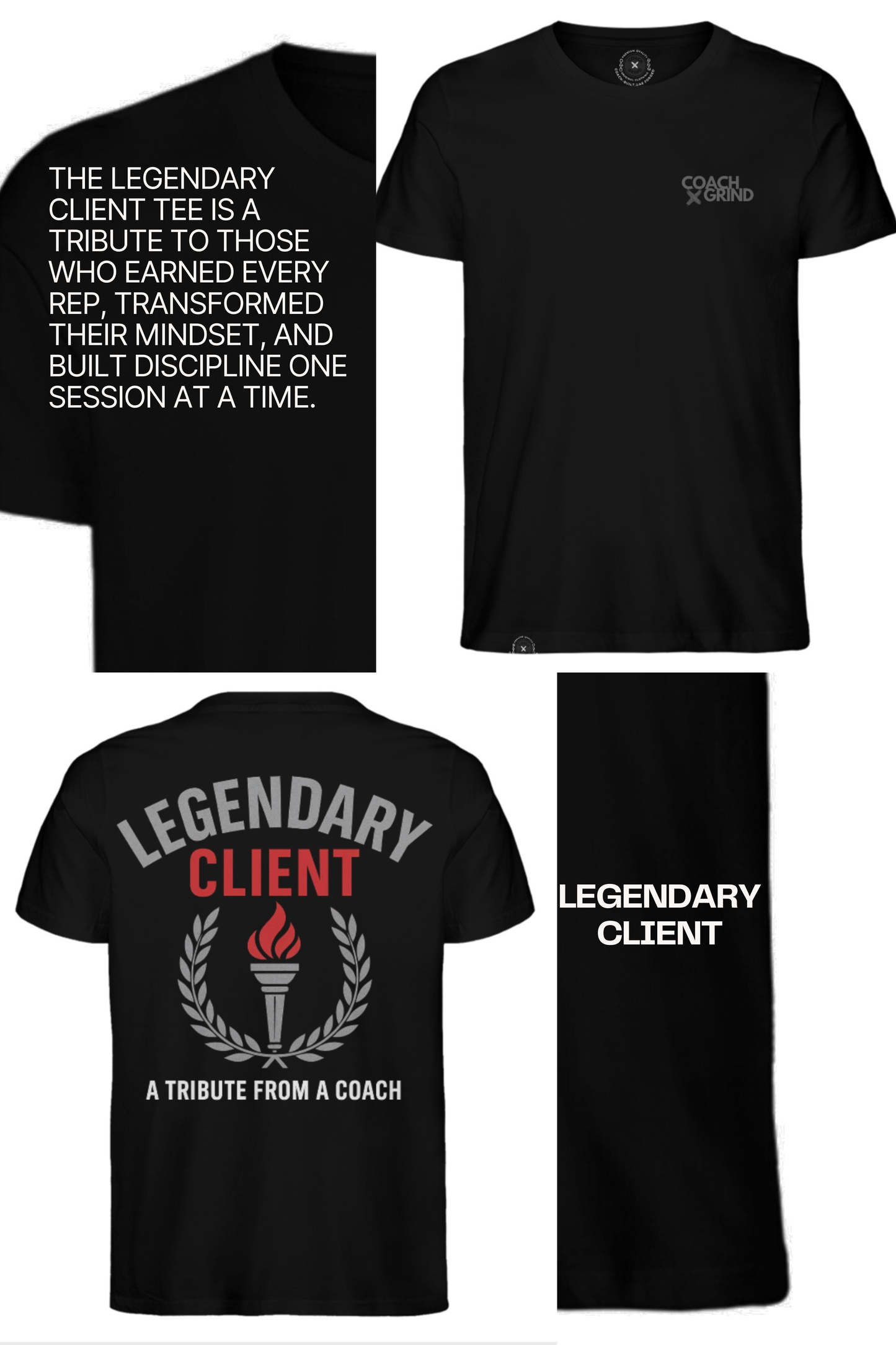 Legendary Client Tee | CoachXGrind™ Athlete Achievement Shirt